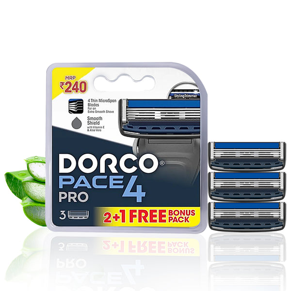 Dorco PACE 4 Blade - Set of 3 Cartridge