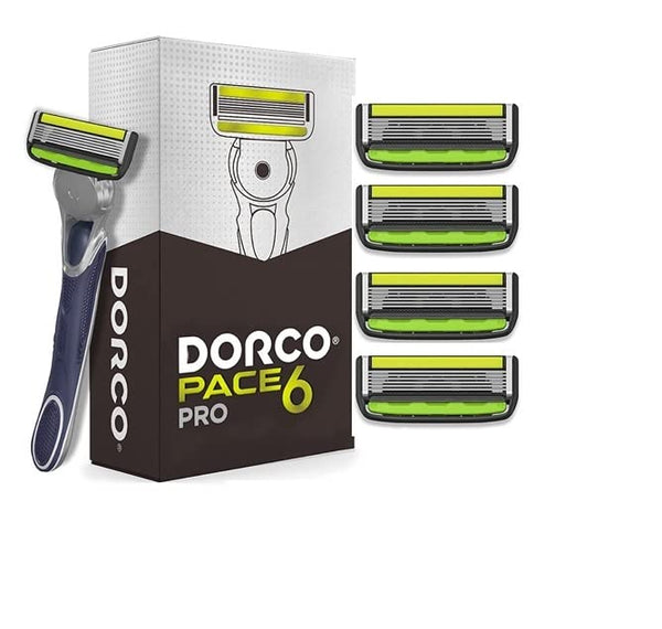 Dorco Pace 6 Pro <br /> Handle With 5 Cartridges