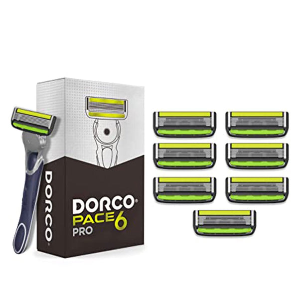 Dorco Pace 6 Pro <br /> Handle With 8 Cartridges